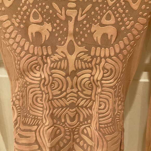 VINTAGE JEAN PAUL GAULTIER MESH WITH RUBBER DECOR, HAVE NEVER SEEN THIS TOP S - Picture 2 of 3